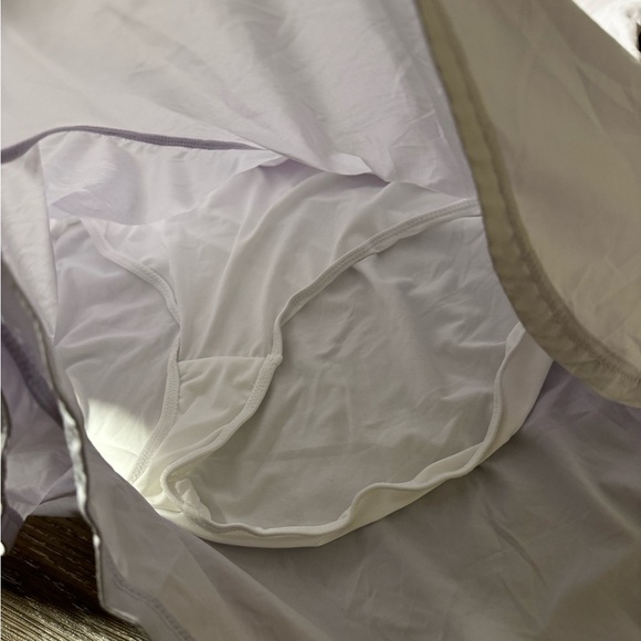 Free People Righteous Runsie FP Movement Onesie Shorts Size M NWOT Lavender - Picture 5 of 7